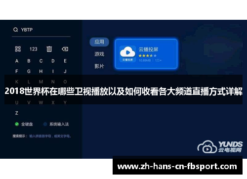 2018世界杯在哪些卫视播放以及如何收看各大频道直播方式详解